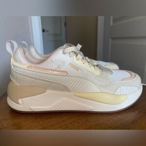 PUMA X-Ray 2 Square Yellow and Cream Athletic Shoes Women Size 7.5 NEW